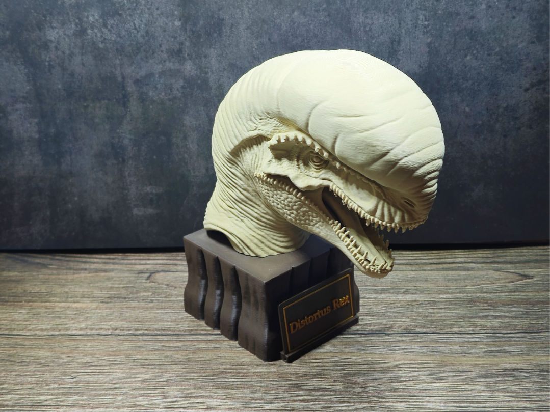 Distortus Rex Büste Fan Art Jurassic World