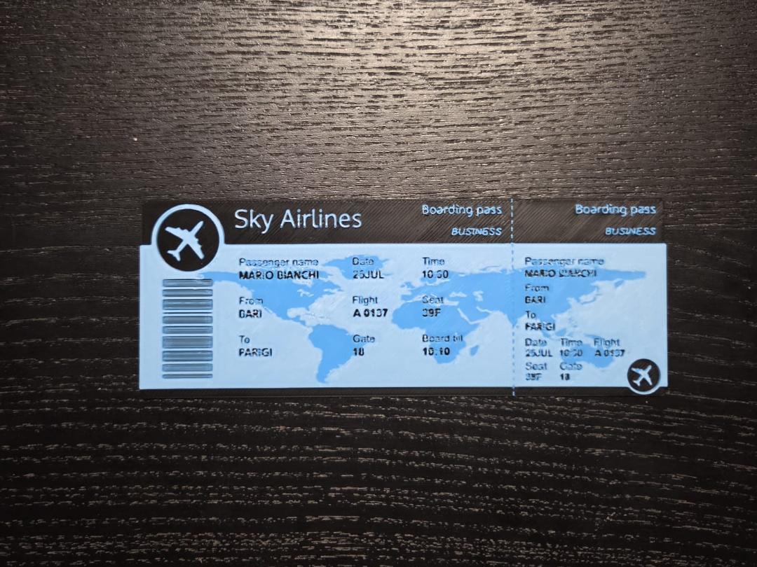 Plane tiket fake