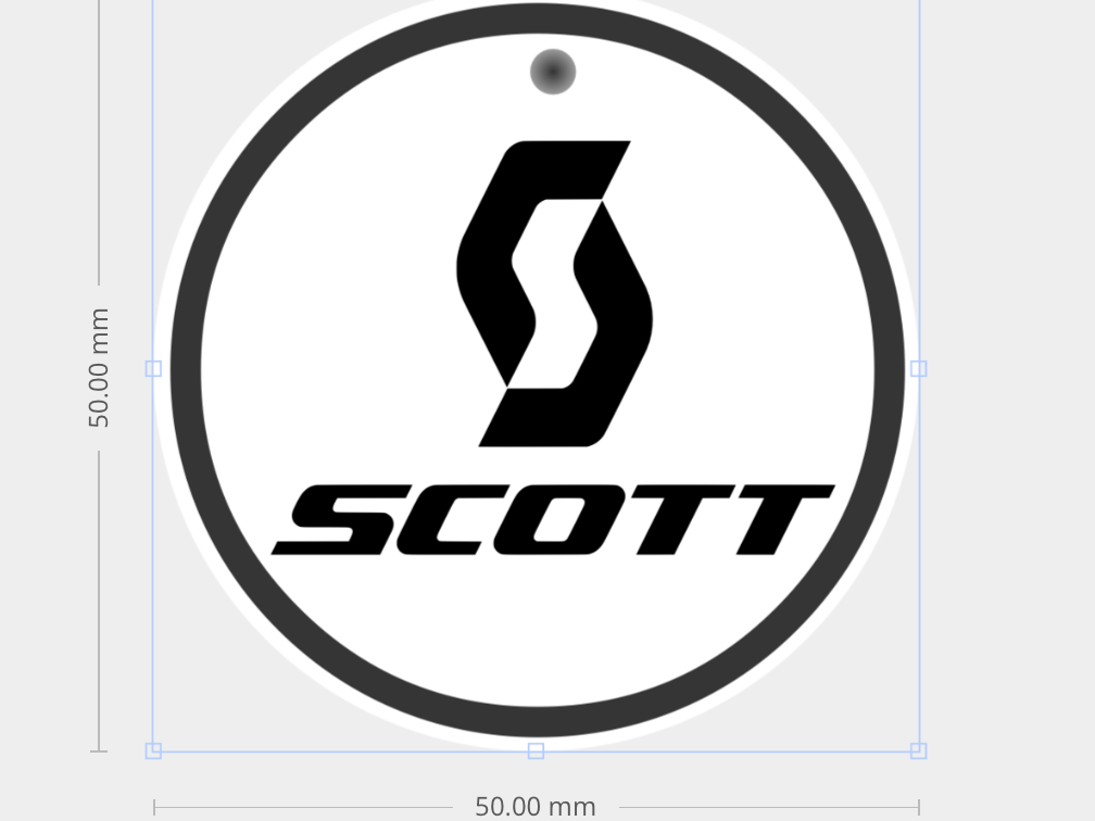 Scott bike keychain