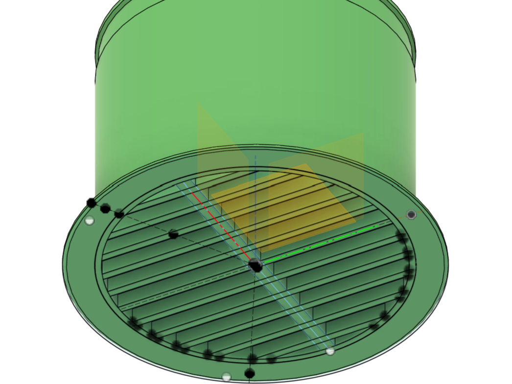 8 Inch Round HVAC Vent and Cover