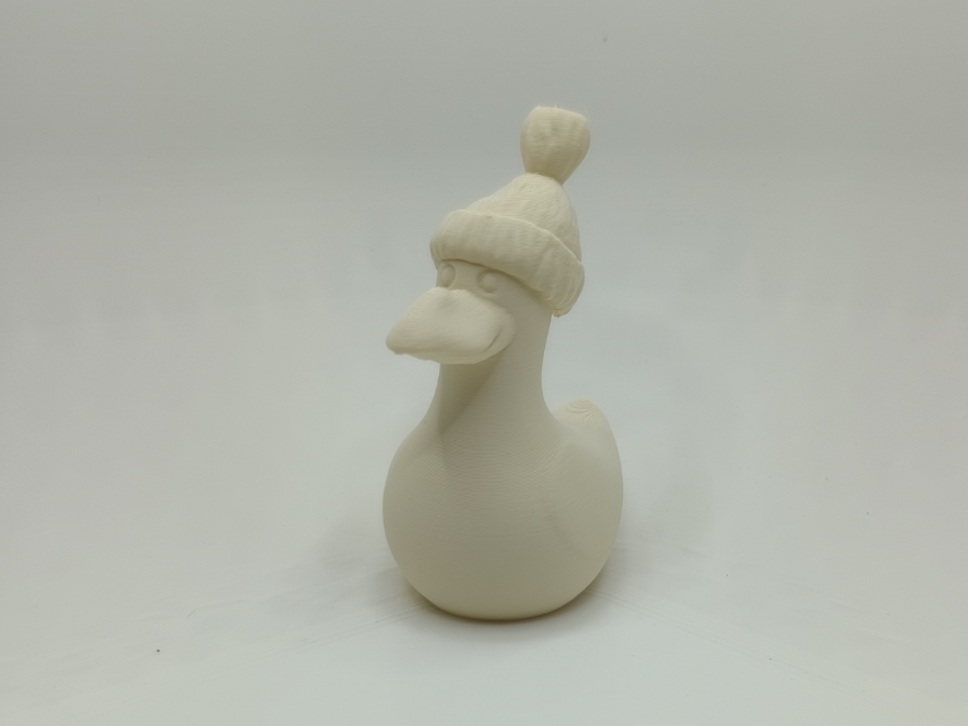 Ente mit Muetze – Winterliche Tierfigur