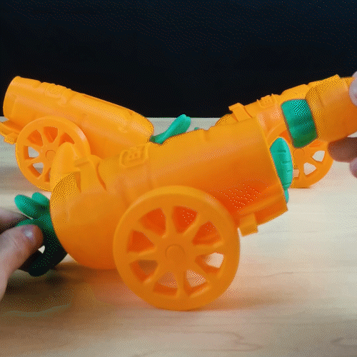 Radish Cannon (Print-in-Place)