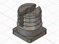 Chevilles 10x10mm perçage 2mm pour charnière
