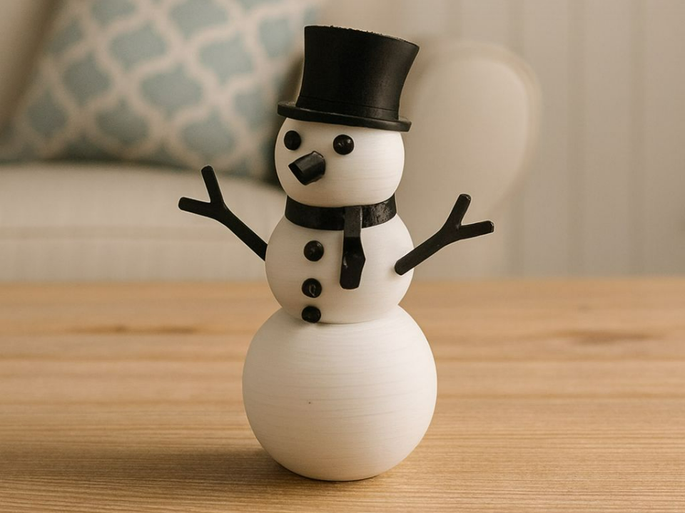 Schneemann zum Zusammenbauen - komplett steckbar