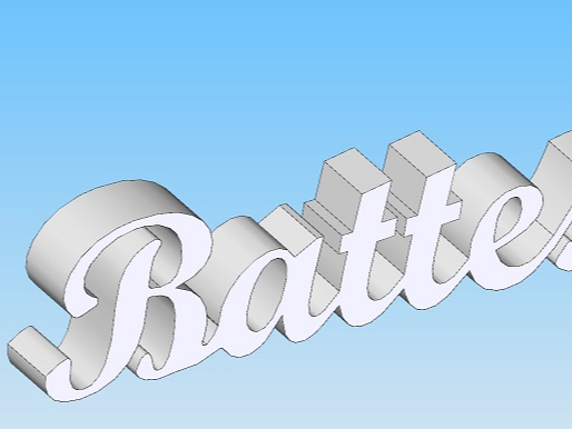 Scritta corsivo Battesimo