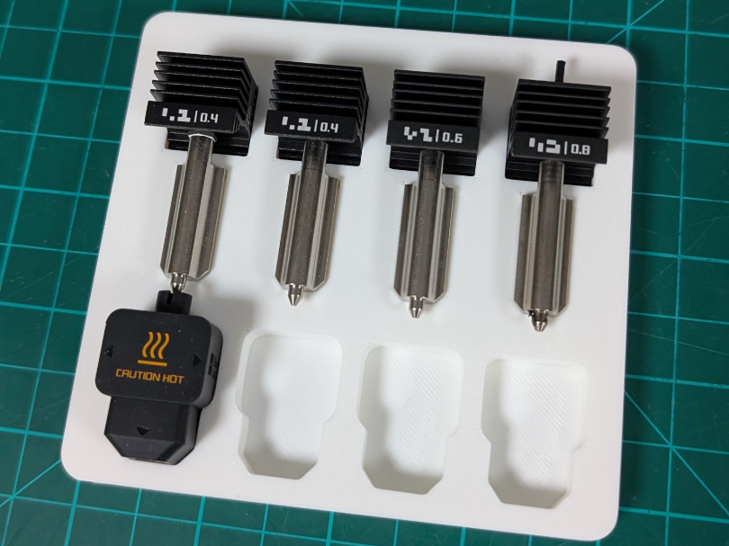 simple hotend nozzle organizer tray H2S H2D H2C