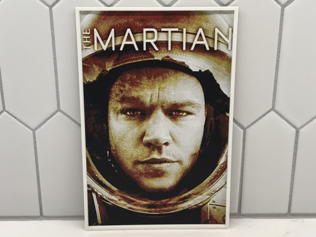 The Martian Movie Cover HueForge