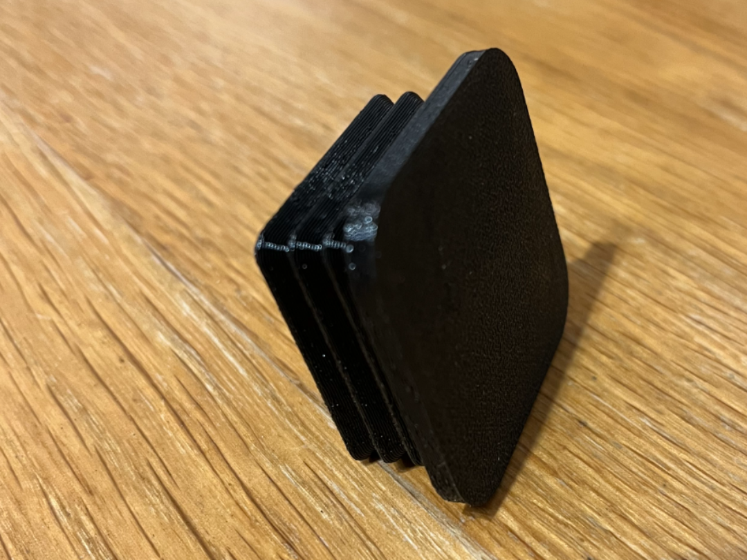 Embout de tube carré 40x40x4mm