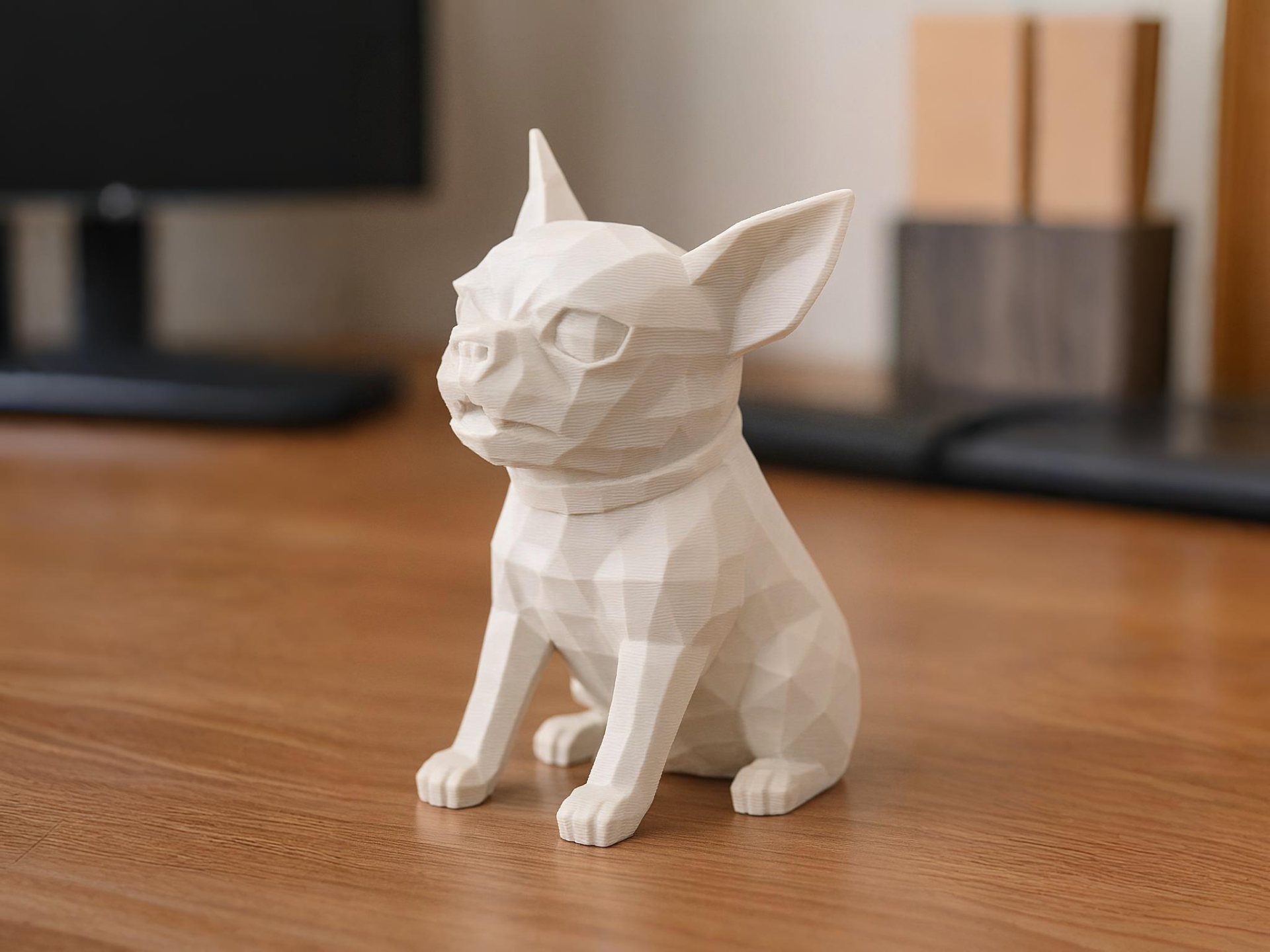 Low poly cute Angry Chihuahua