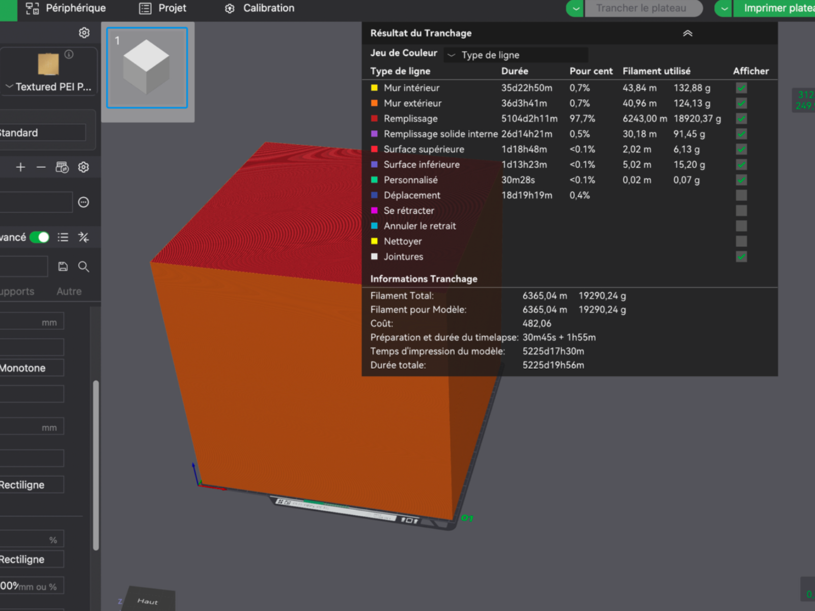 THE cube (l'impression 3D la plus longue du monde)