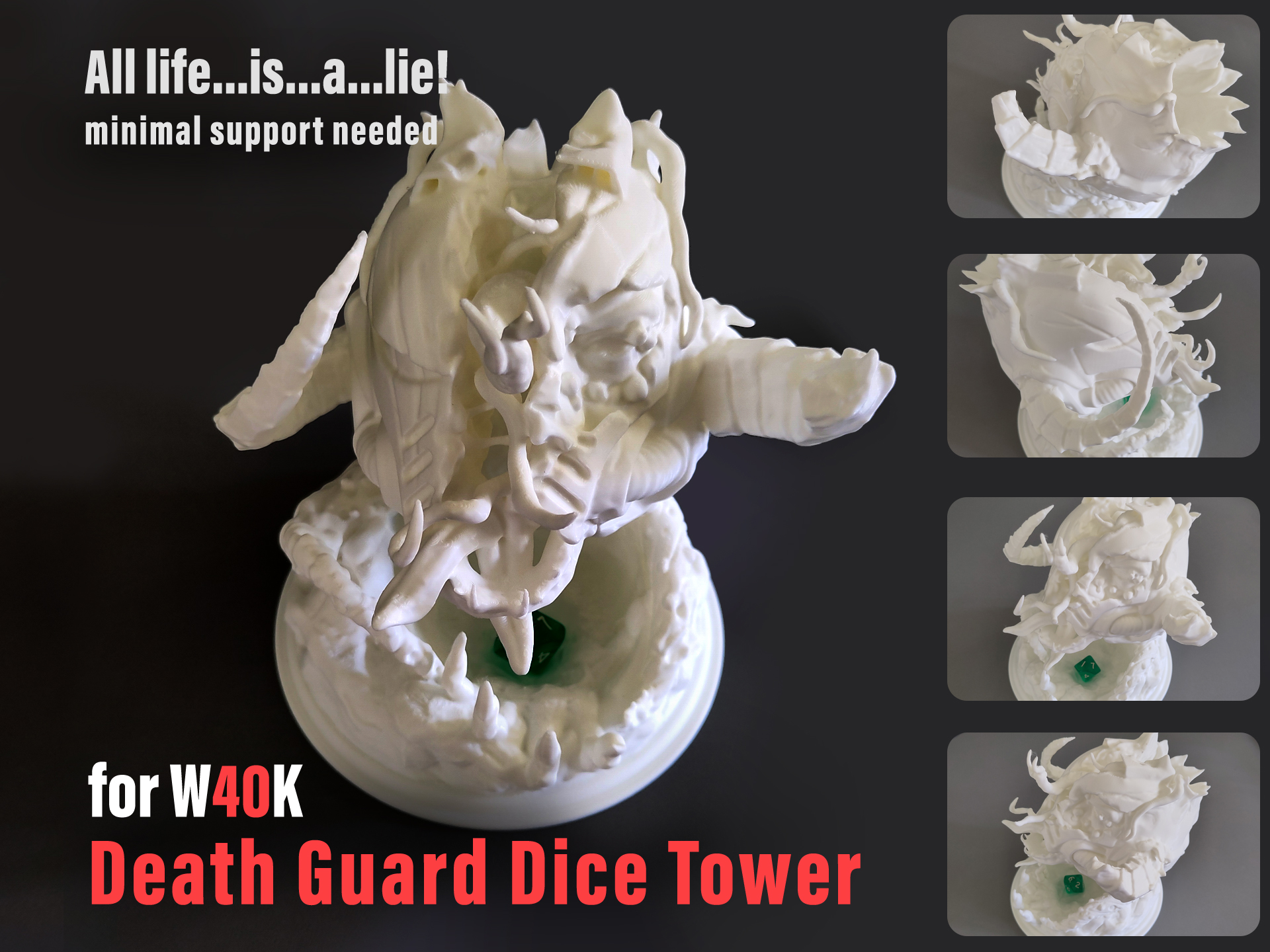 W40k Death Guard Nurgle Dice Tower