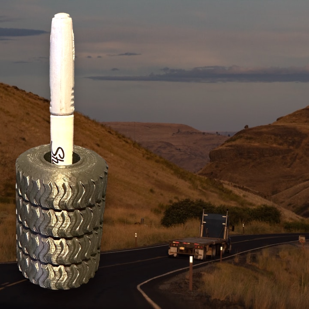 BIG RIG TIRE PEN HOLDER (STAGGERED)