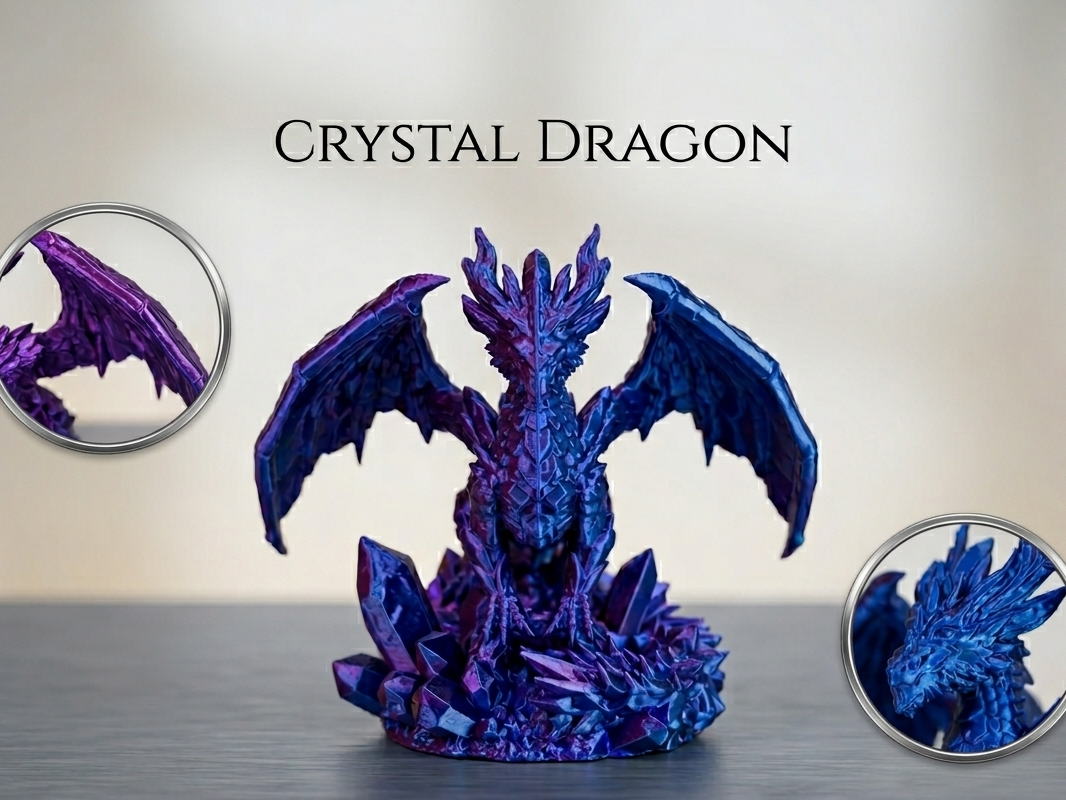 Vernathis - Amethyst Crystal Dragon | D&D Boss