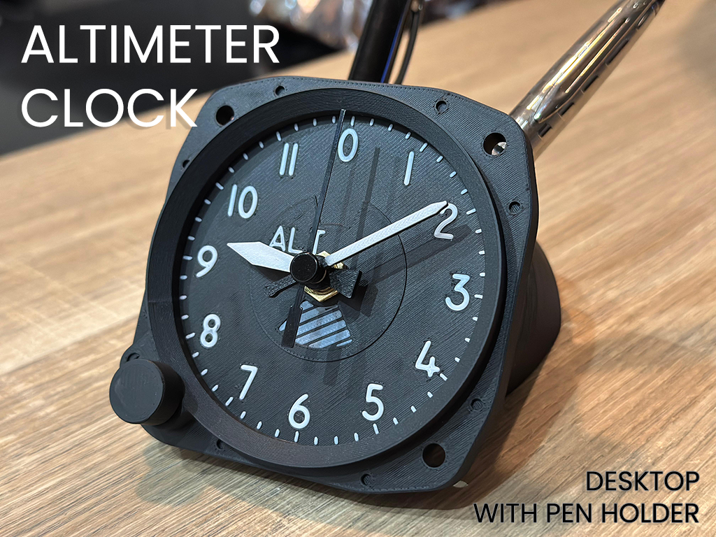 Airplane Altimeter Clock