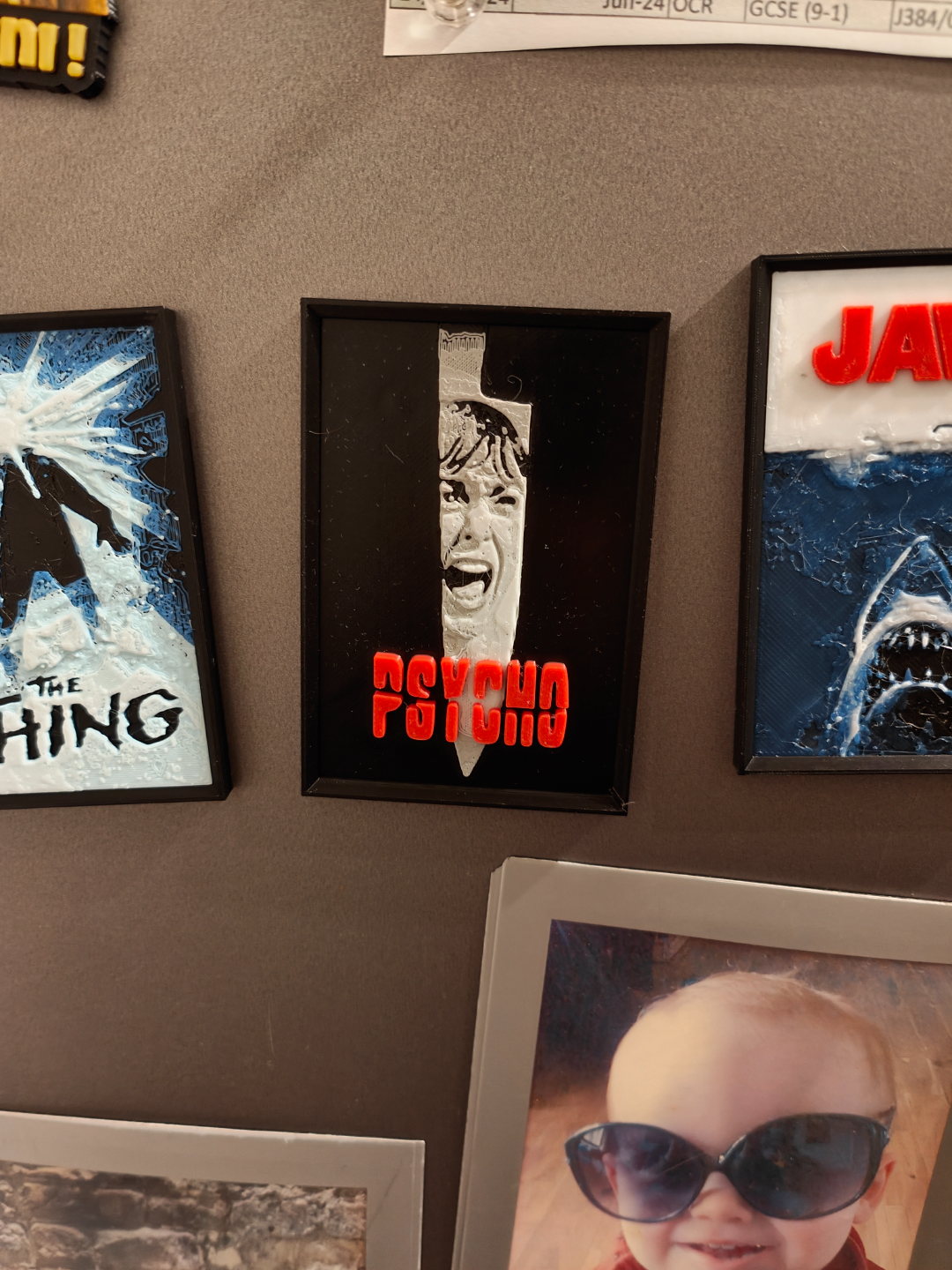 Psycho Alfred Hitchcock movie poster fridge magnet