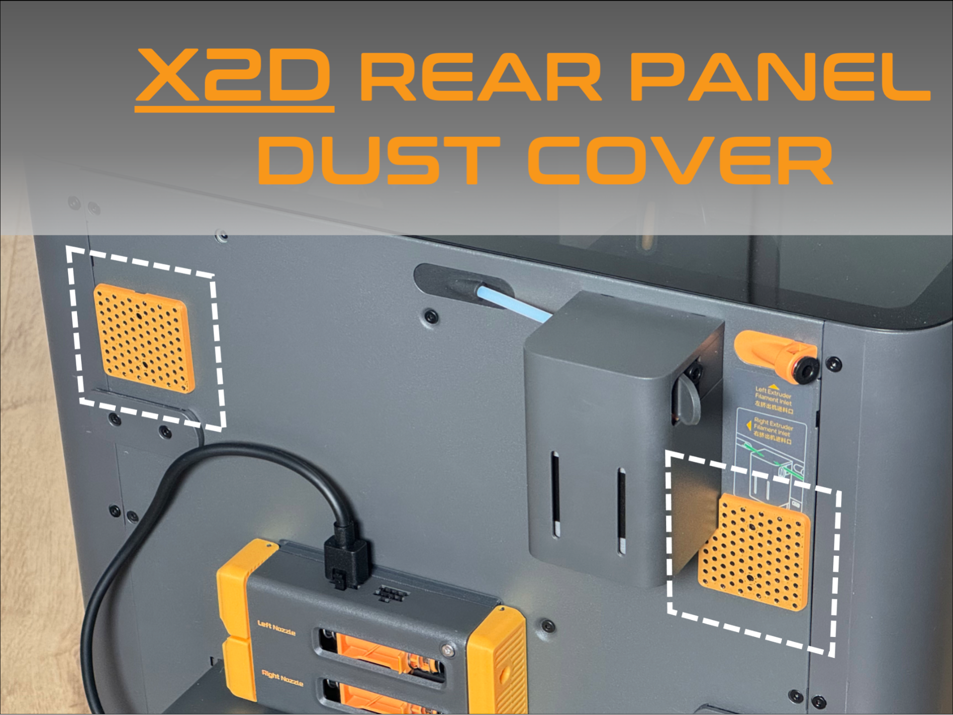 Bambu Lab X2D XY Belt Dust Cover
