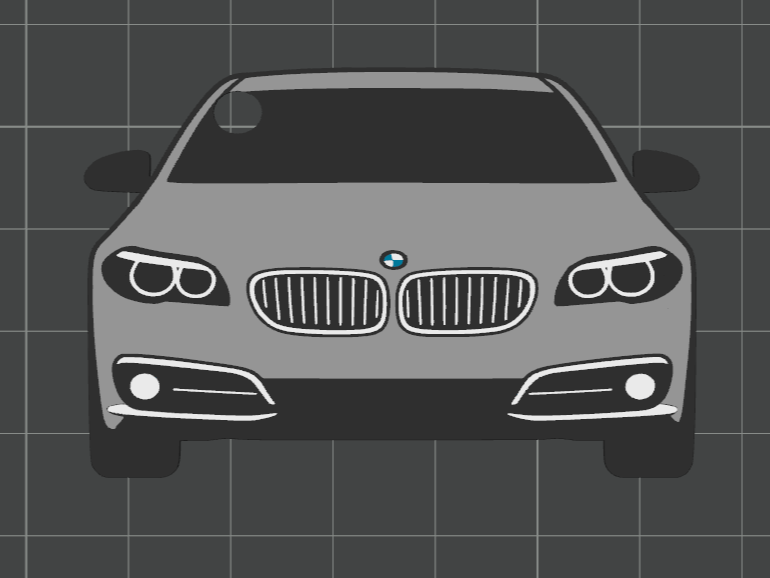 Car Keychain - BMW Series 5 (gen. F10/F11)