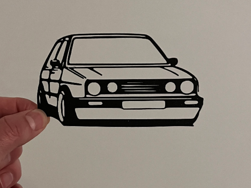 Wall Art Car - VW Golf MkII