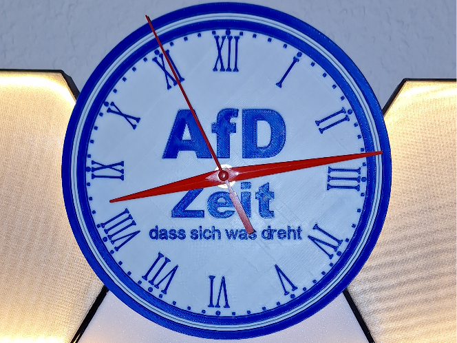 Wanduhr Zeit, dass sich was dreht AfD