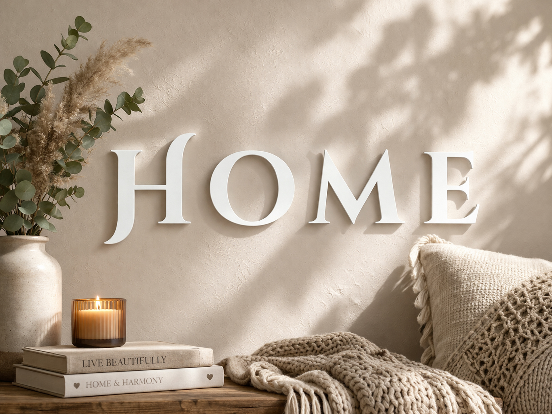 Elegant HOME Wall Sign