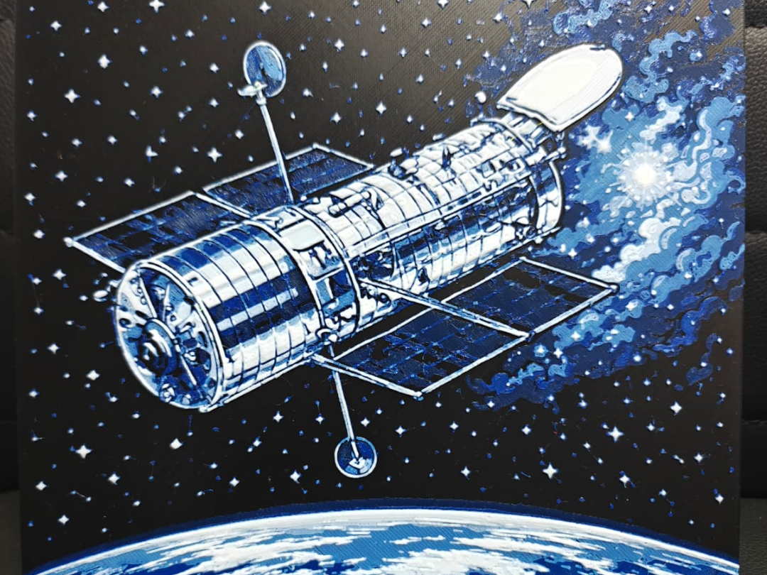 Hubble telescope in Orbit