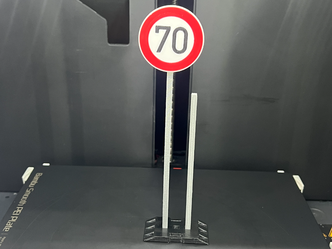 Verkehrszeichen 274-70: Zulässige Höchst­geschw.