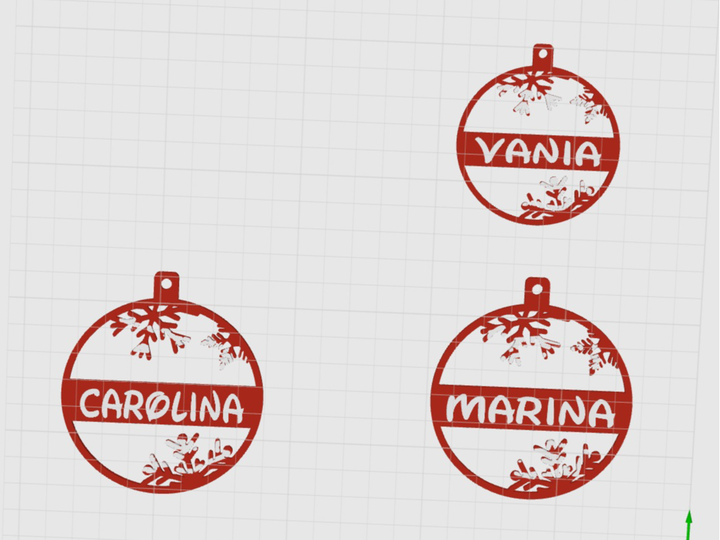 Bola Natal com Nome