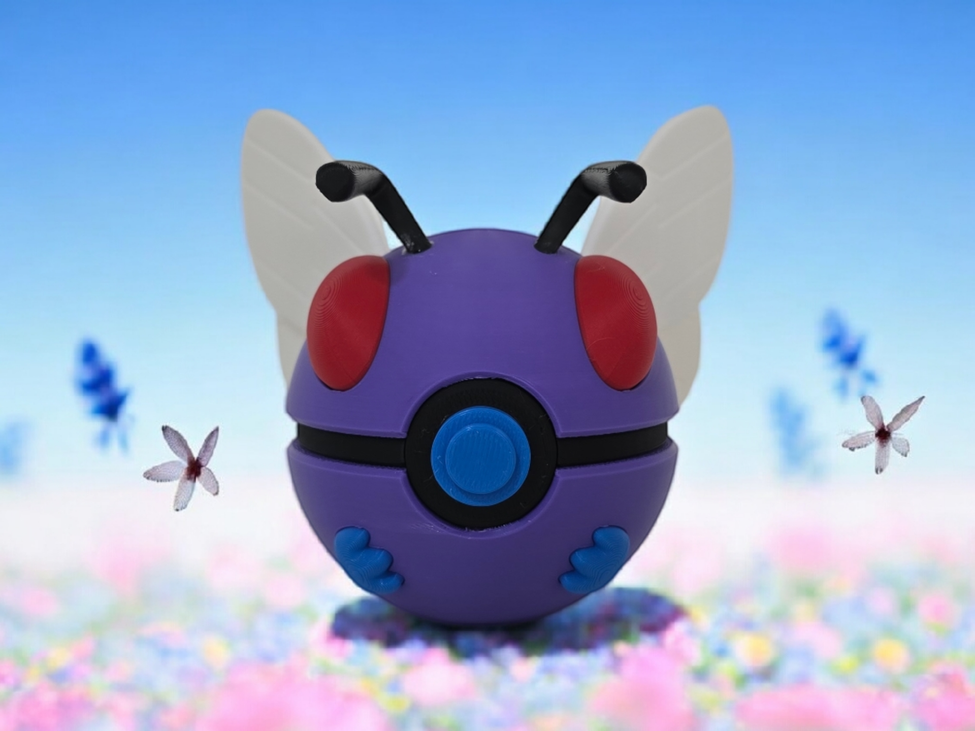 #0012 Butterfree Pokéball - Multipart