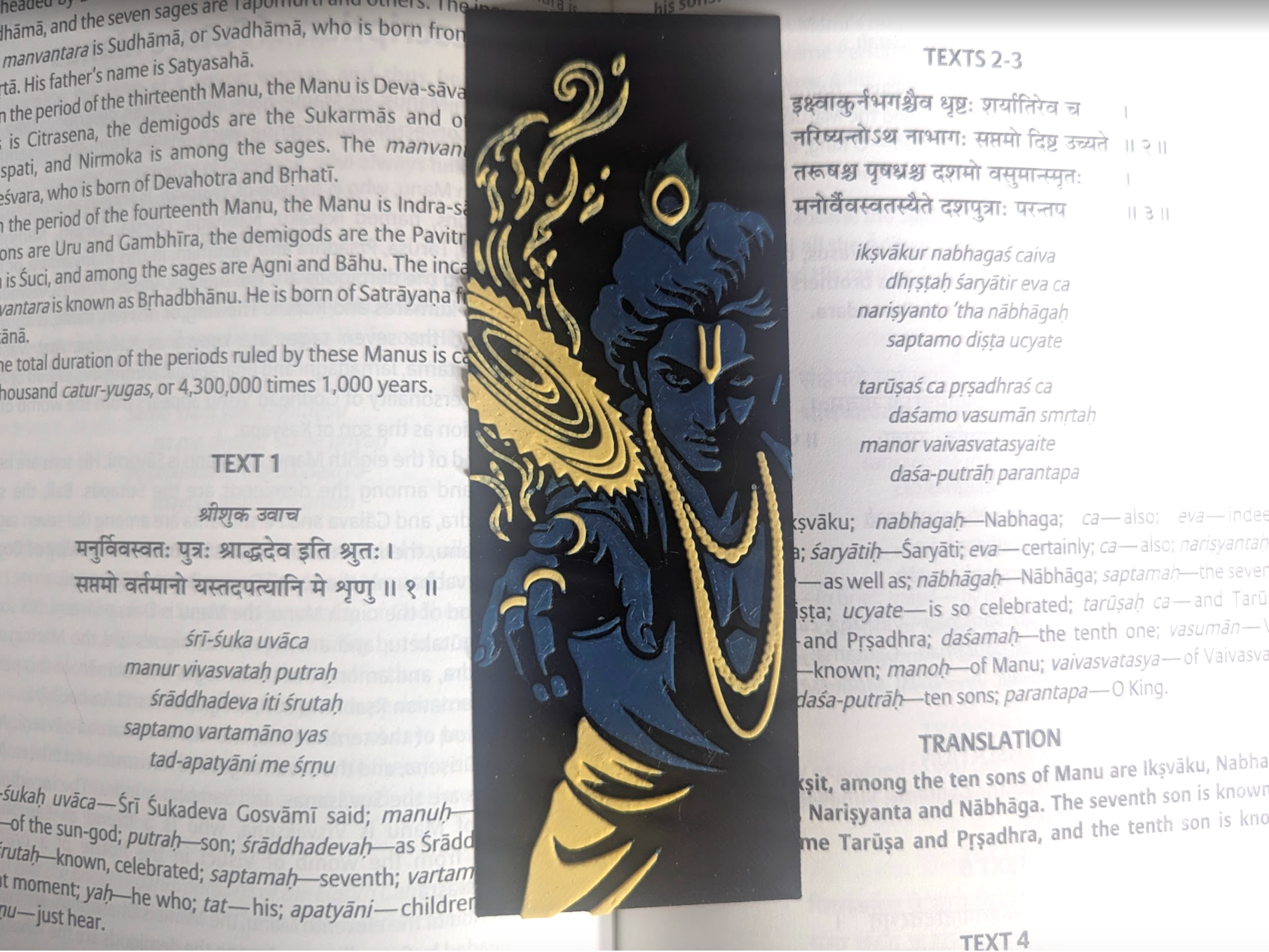 Krishna Throwing Sudarshana Chakram Bookmark