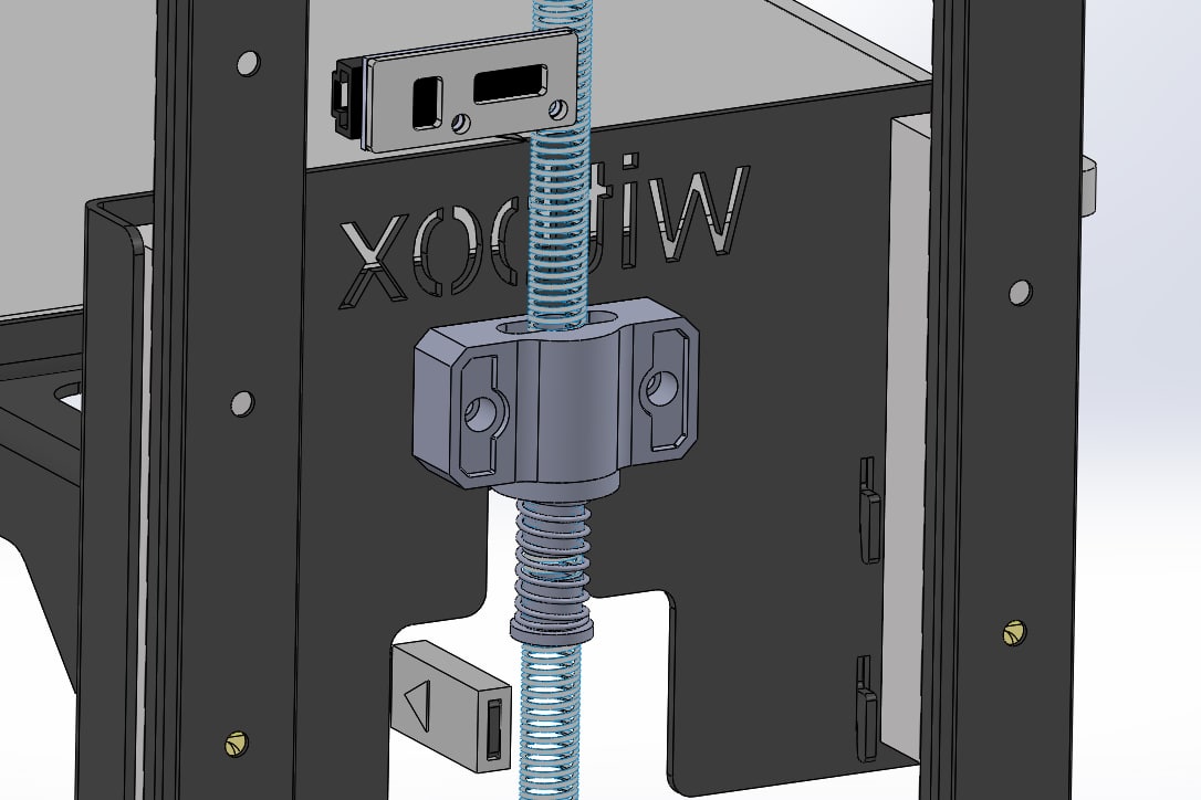 Adaptador husillo trapezoidal T8X4 Witbox 1