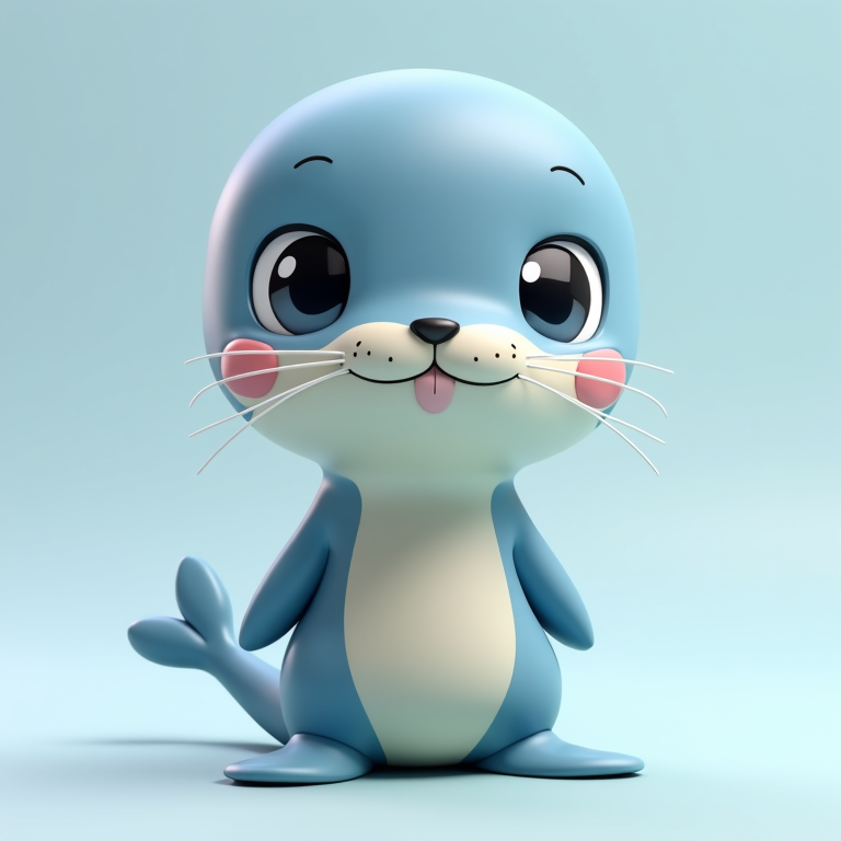 Emile The Seal -PrintMon 3D Animal Creature Figure