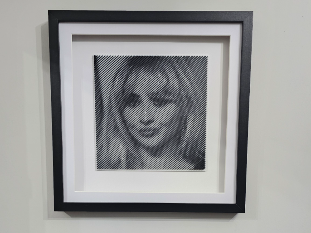 Sabrina Carpenter Halftone Wall Art by Ikonic3D