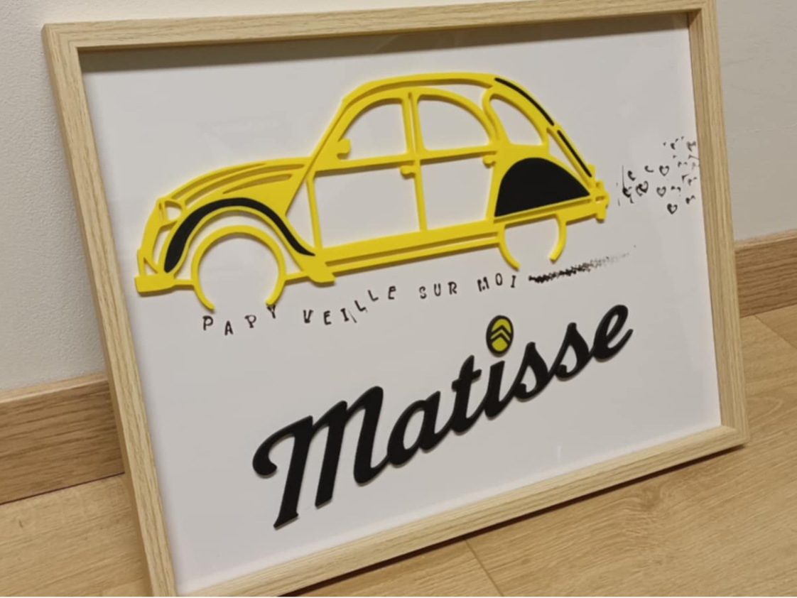 citroen 2cv pour cadre A3