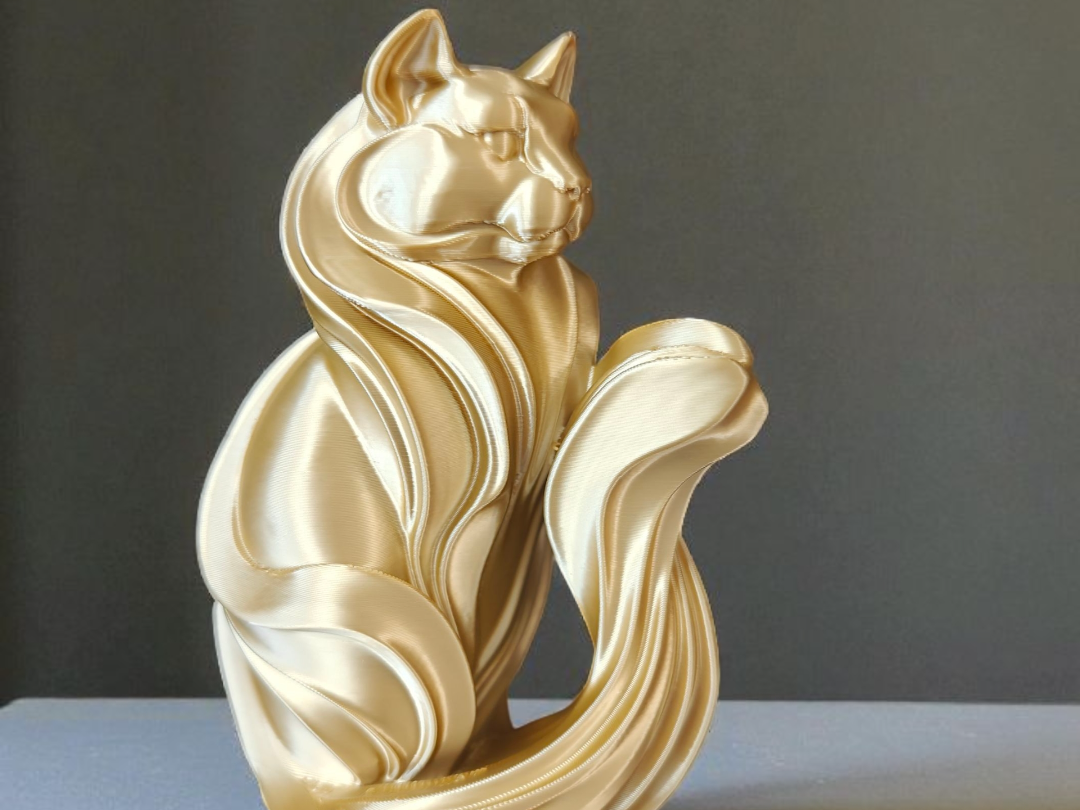 Elegante gato de pelo largo - sin soportes