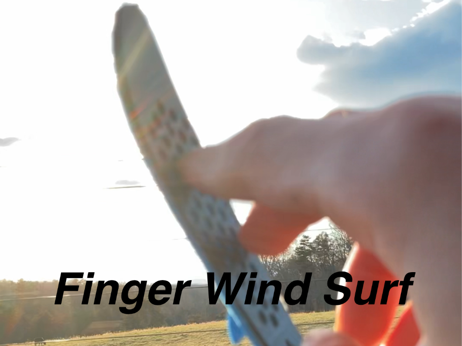 Totally Tubular Finger Surfboard