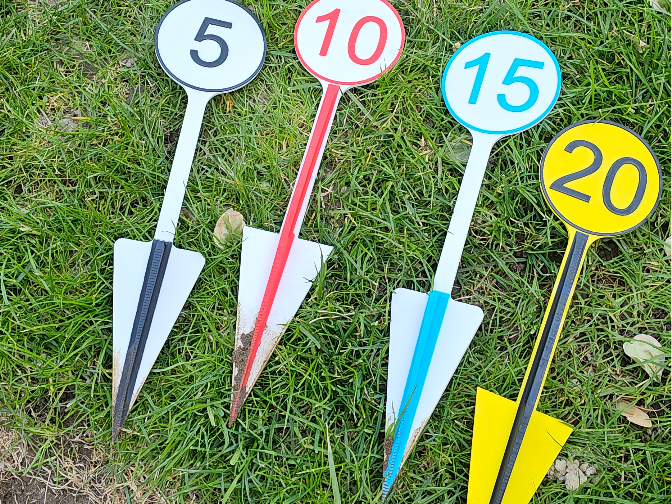 Children Garden Ring Toss Game with Point Markers