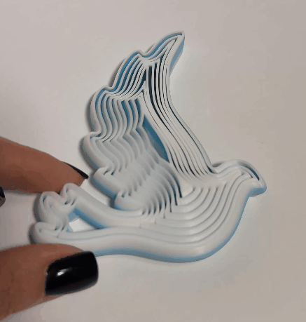 Dove Pigeon Fidget Toy Layered Bird Sensory Toy