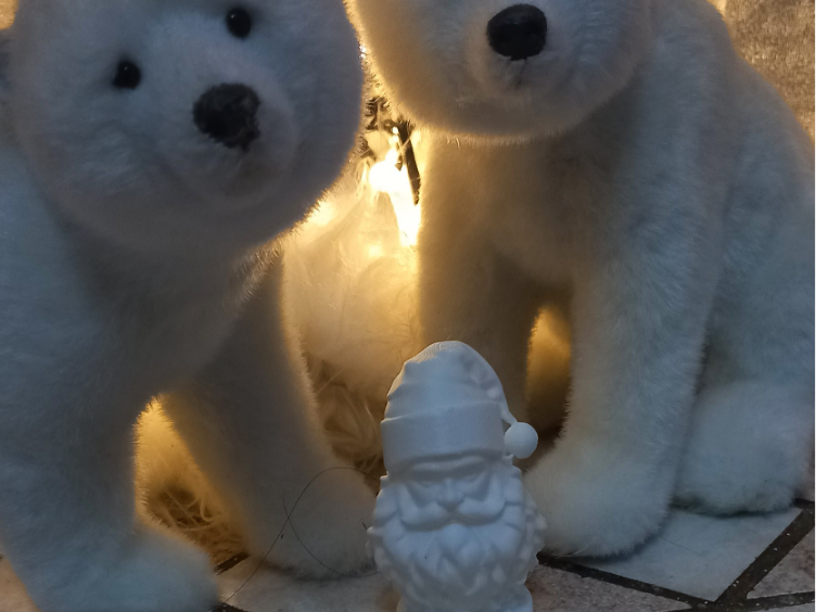 mini faccia design babbo natale