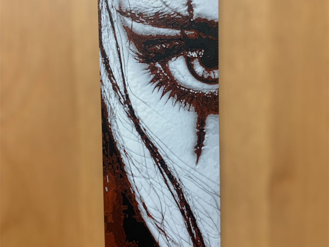 woman's eye bookmark