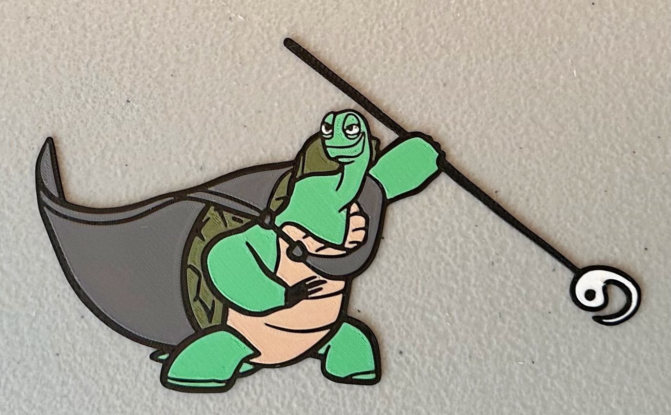 Multicolor Master Oogway Magnet