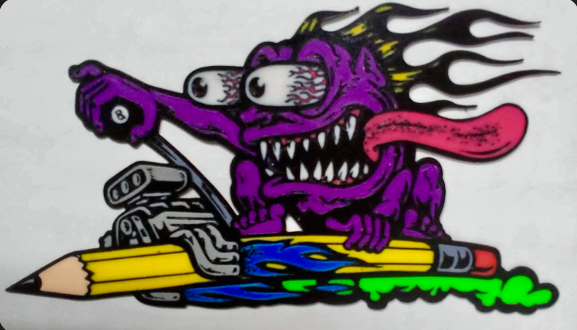 Monster Art HOTROD PENCIL RACER