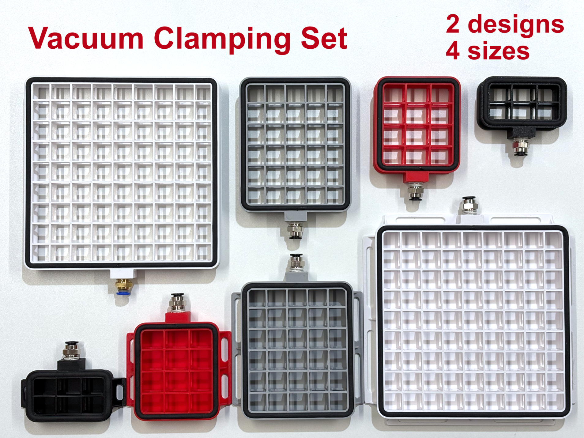 Minimalistic Vacuum Clamping Blocks Set