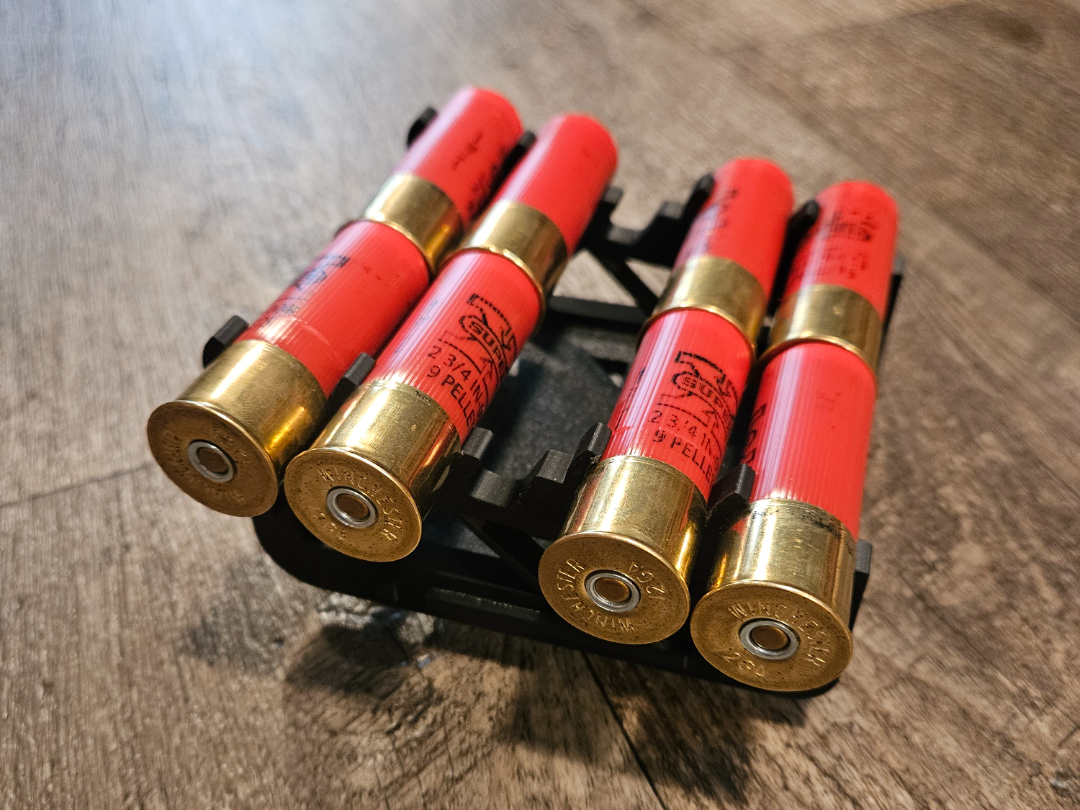 Quad Load Shotshell Caddie 100% 3D Printed 12ga