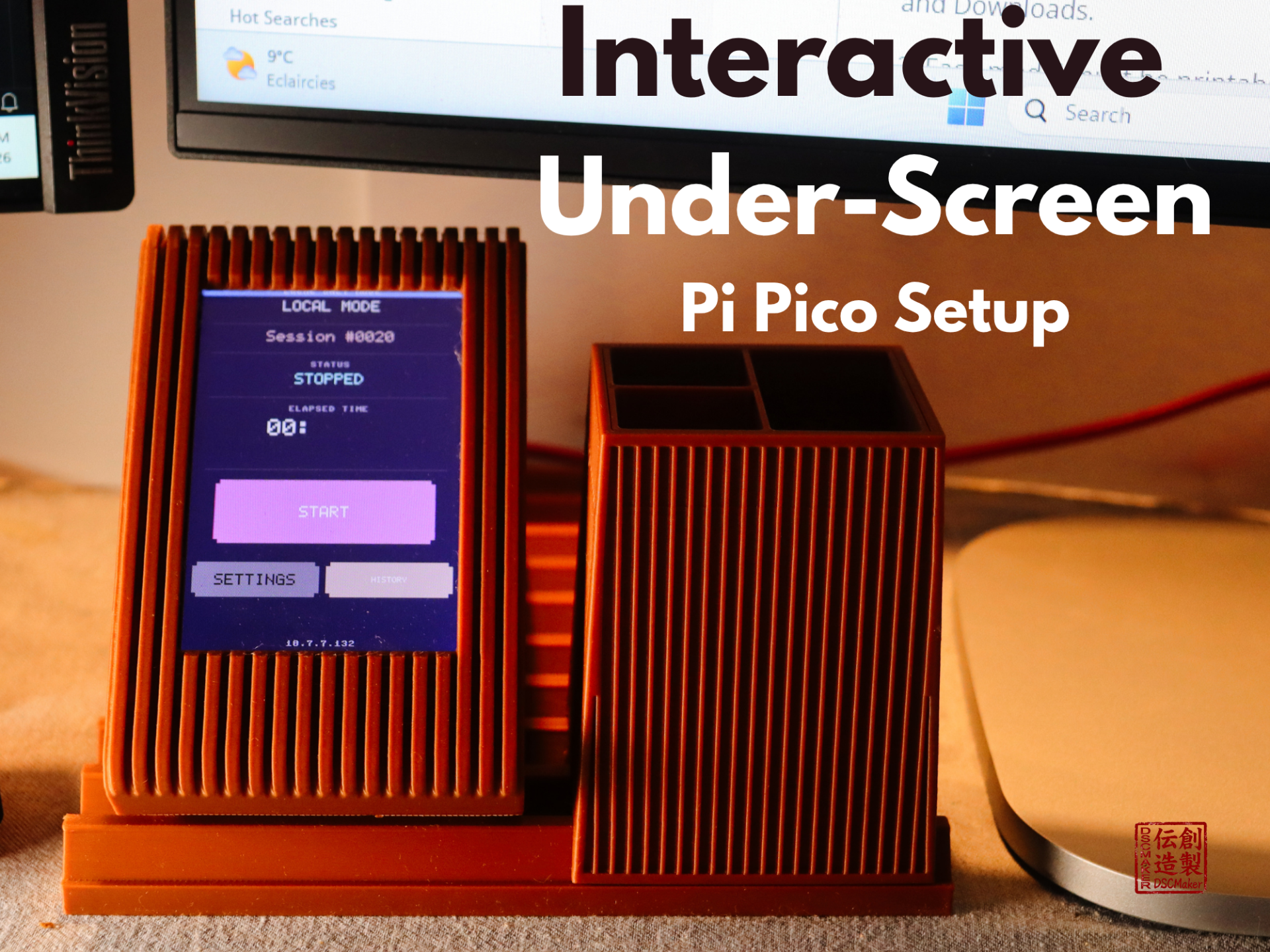 Interactive UnderScreen Pi Pico ( + Moku Version)