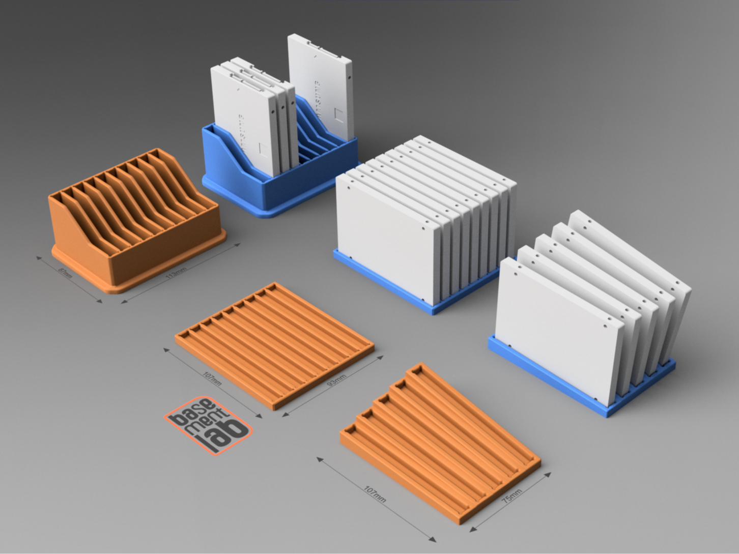 HDD-SDD Storage Tray Holder x5 / x9 / x10 slots 