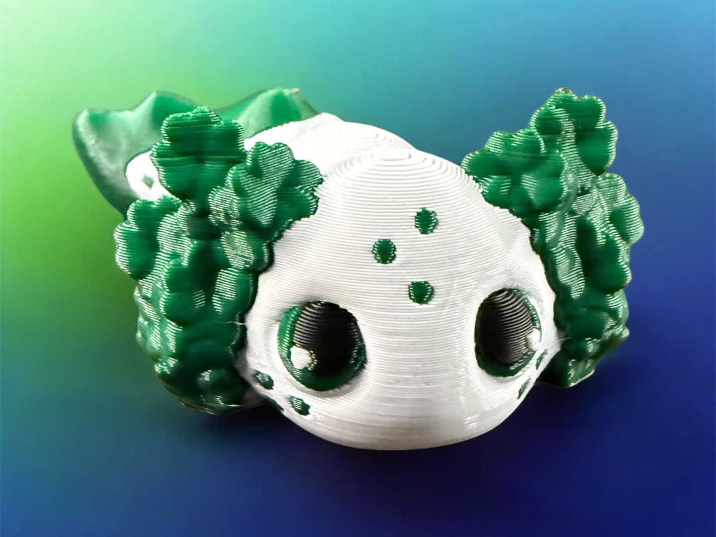 St. Patrick's Day Lucky Axolotl  Articulated Flexi