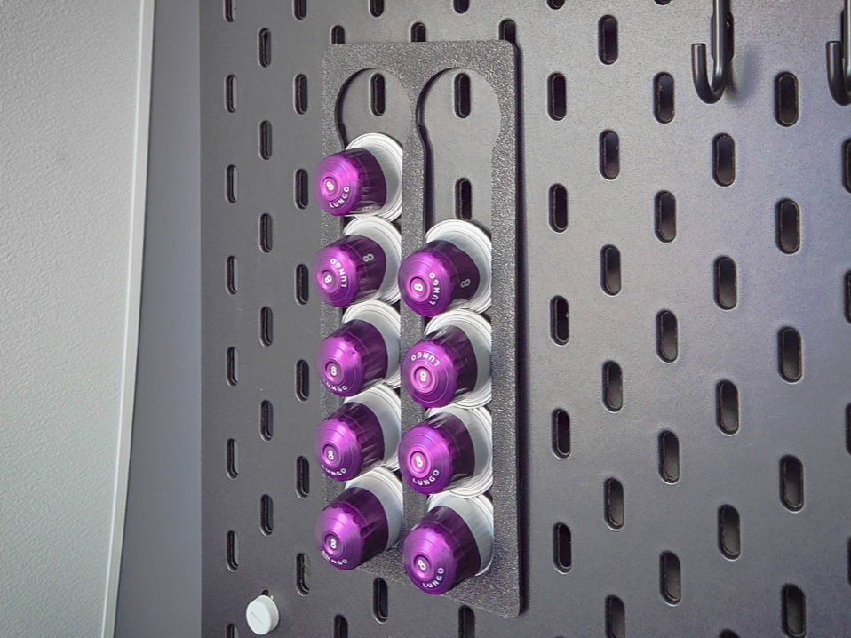 Nespresso capsule holder for IKEA Skadis