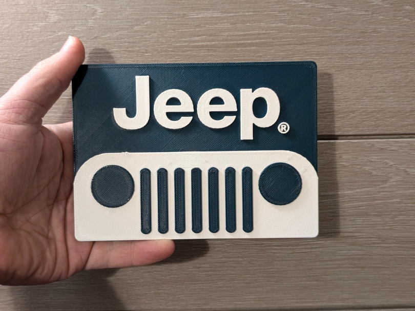 Jeep logo sign plaque 2-sizes