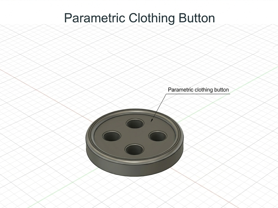 Parametric Clothing Button