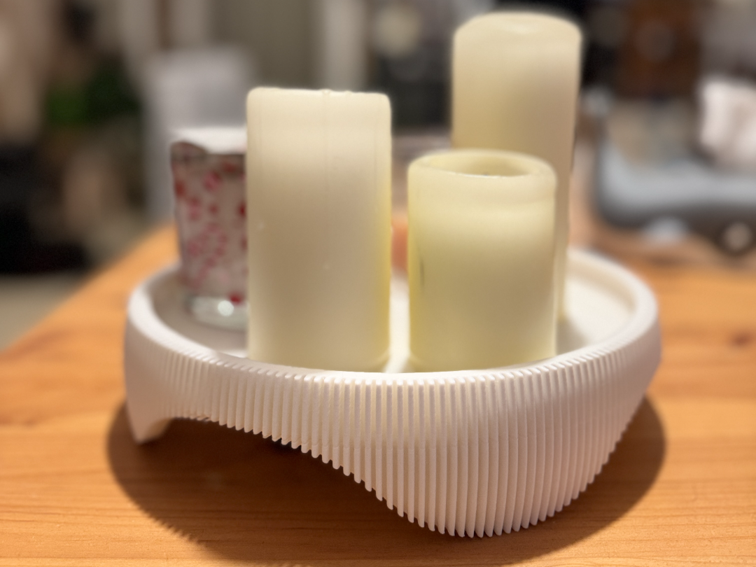 Decorated tray